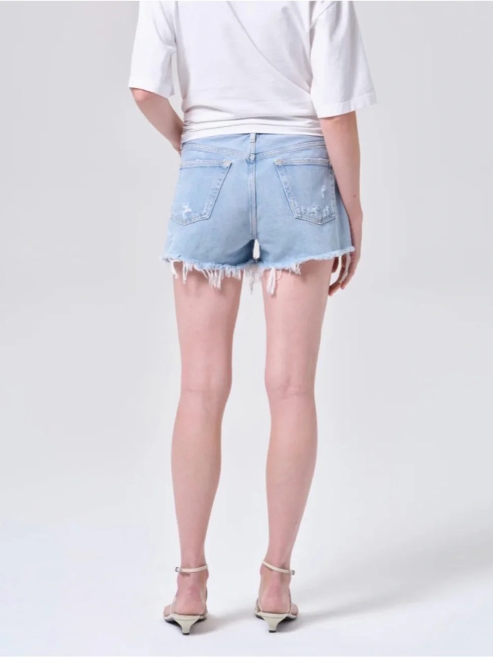 NWT AGOLDE Parker Vintage Cut Off‎ Short in Swapmeet Blue Size 23